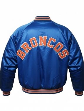 Vintage OG Chalk Line XL Denver Broncos Starter Style Varsity Bomber! 🔥